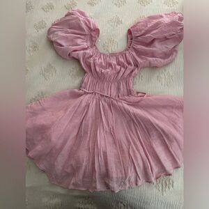 Mini Pink Altar’d State Spin around Dress